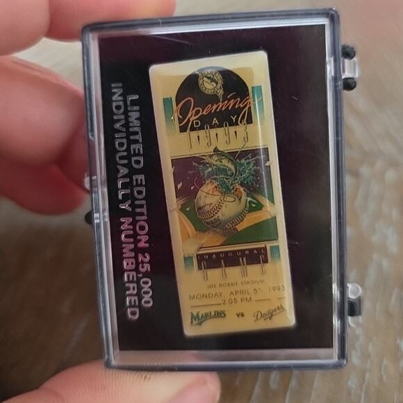 1993 Florida Marlins Inaugural Opening Day Ticket – Limited Edition Individually - Picture 1 of 16